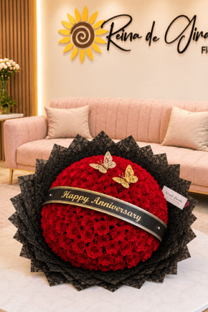 BOUQUET CON 150 ROSAS ROJAS