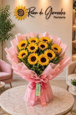 Bouquet x 10 Girasoles