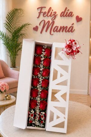 Caja Mamá x 12 Rosas